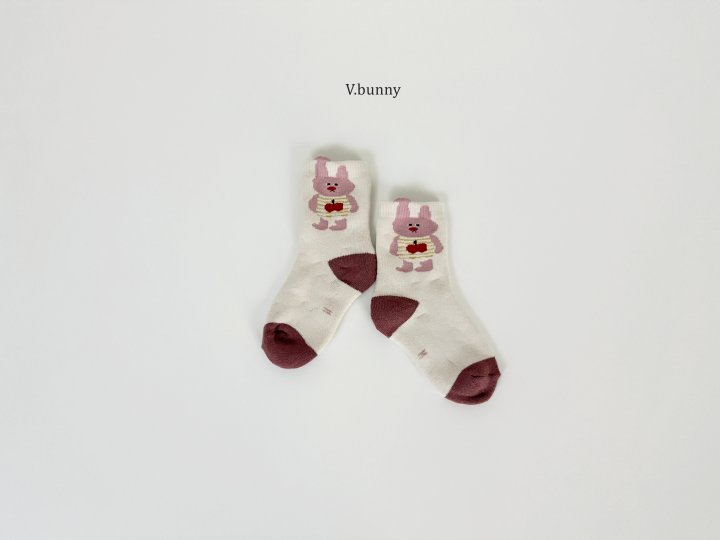 V Bunny - Korean Children Fashion - #kidzfashiontrend - House Socks Set - 5