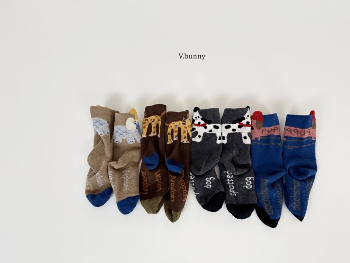 V Bunny - Korean Children Fashion - #kidzfashiontrend - Coach Socks Set - 11