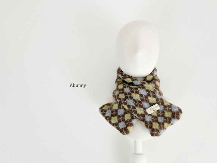 V Bunny - Korean Children Fashion - #kidzfashiontrend - Argyle Muffler - 7