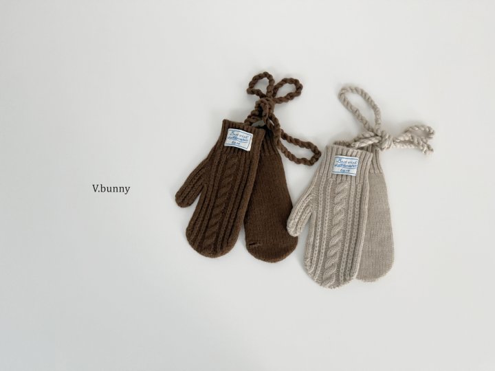 V Bunny - Korean Children Fashion - #kidsstore - Rope Mittens - 4