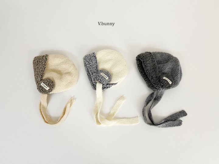 V Bunny - Korean Children Fashion - #kidzfashiontrend - Knit Fleece Hat