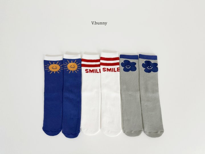 V Bunny - Korean Children Fashion - #kidzfashiontrend - Sun Socks Set - 8