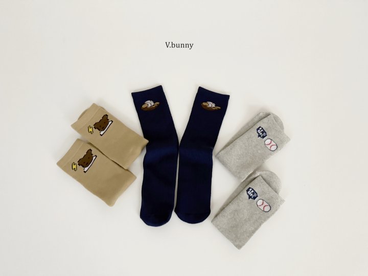 V Bunny - Korean Children Fashion - #kidzfashiontrend - Glove Ball Socks Set - 7