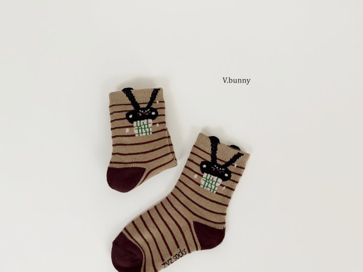 V Bunny - Korean Children Fashion - #littlefashionista - Berry Dot Socks Set - 5