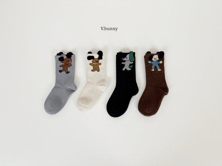 V Bunny - Korean Children Fashion - #littlefashionista - Fody Socks Set