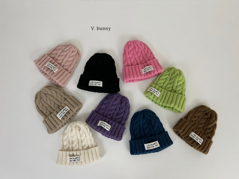 V Bunny - Korean Children Fashion - #littlefashionista - Cable Knit Beanie - 2