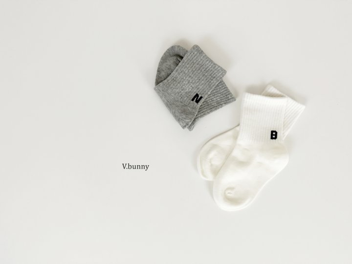 V Bunny - Korean Children Fashion - #littlefashionista - NBP Socks Set - 6