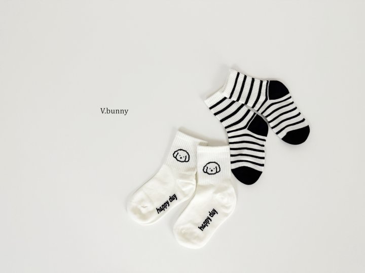 V Bunny - Korean Children Fashion - #littlefashionista - It's Okay Socks Set - 5
