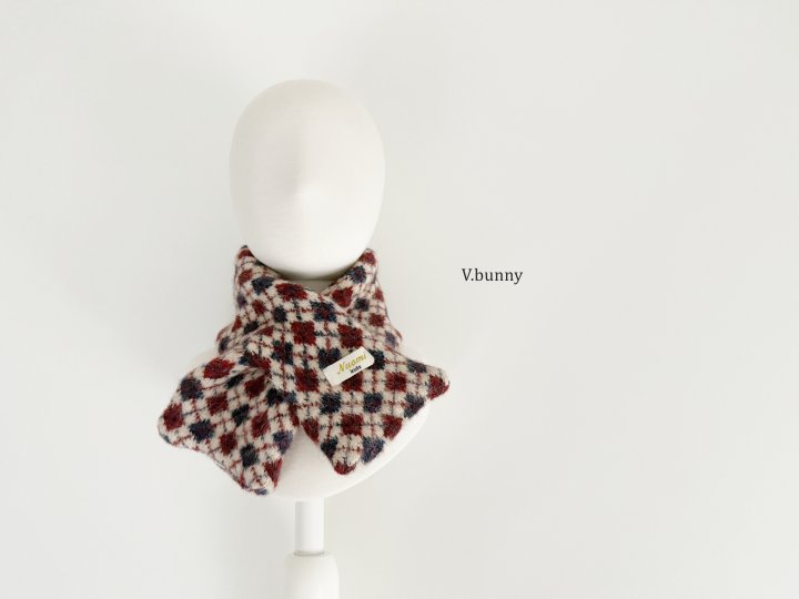 V Bunny - Korean Children Fashion - #littlefashionista - Argyle Muffler - 9