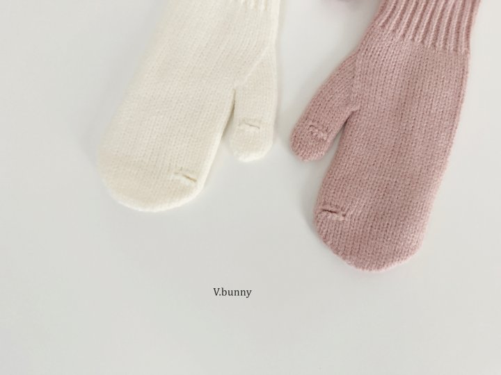 V Bunny - Korean Children Fashion - #littlefashionista - Rope Mittens - 6