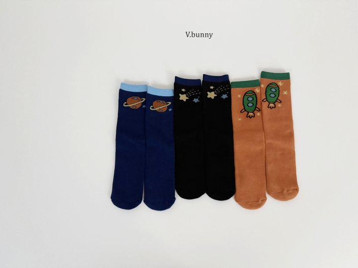 V Bunny - Korean Children Fashion - #littlefashionista - Apollo Socks Set - 5