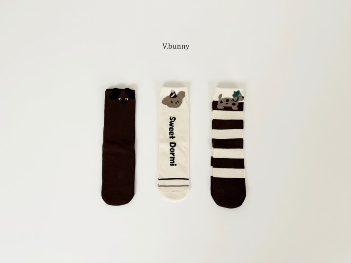 V Bunny - Korean Children Fashion - #magicofchildhood - Dormi Socks Set