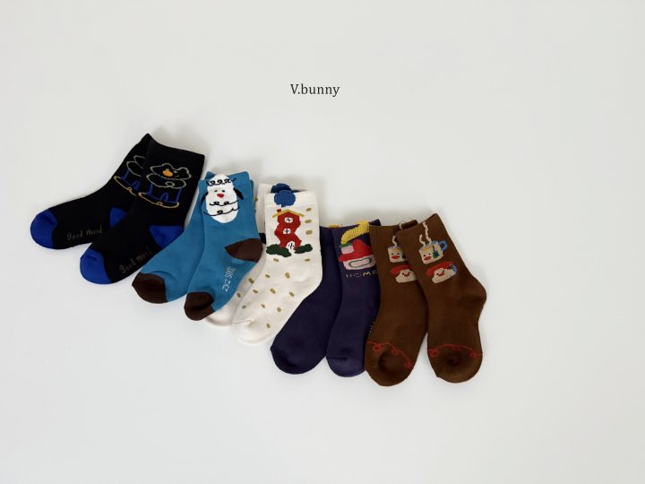 V Bunny - Korean Children Fashion - #magicofchildhood - Typhon Socks Set - 10