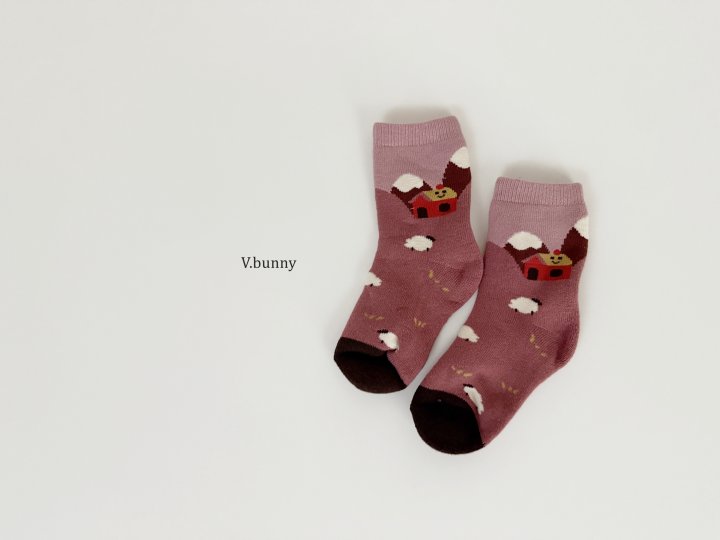 V Bunny - Korean Children Fashion - #magicofchildhood - House Socks Set - 8