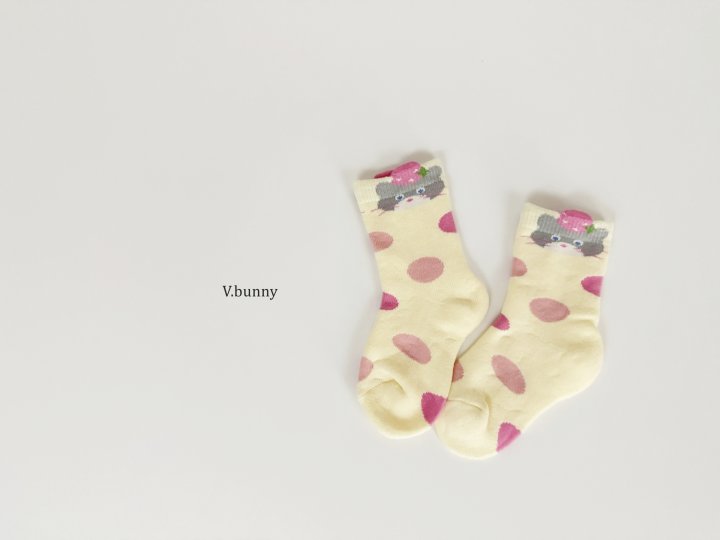 V Bunny - Korean Children Fashion - #magicofchildhood - Dago Socks Set - 5