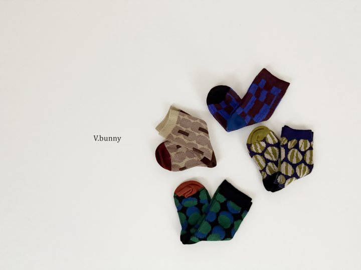V Bunny - Korean Children Fashion - #littlefashionista - Mirror Ball Socks Set - 4