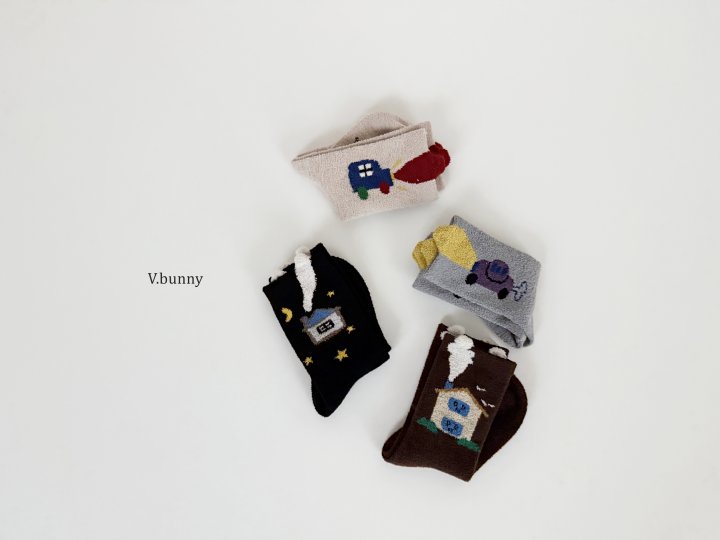 V Bunny - Korean Children Fashion - #magicofchildhood - High Beam Socks Set - 3