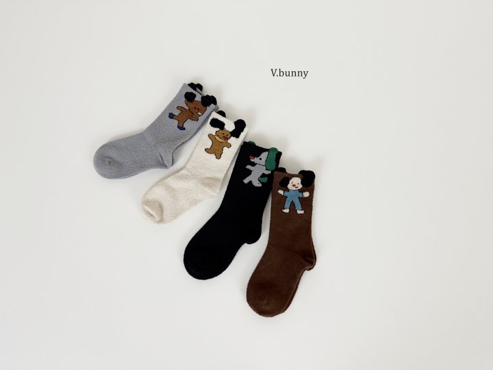V Bunny - Korean Children Fashion - #magicofchildhood - Fody Socks Set - 2