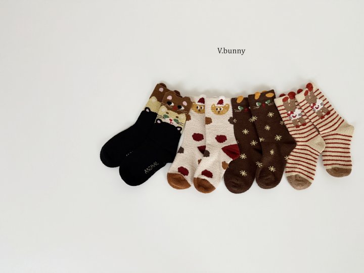 V Bunny - Korean Children Fashion - #magicofchildhood - Cat Socks Set - 11