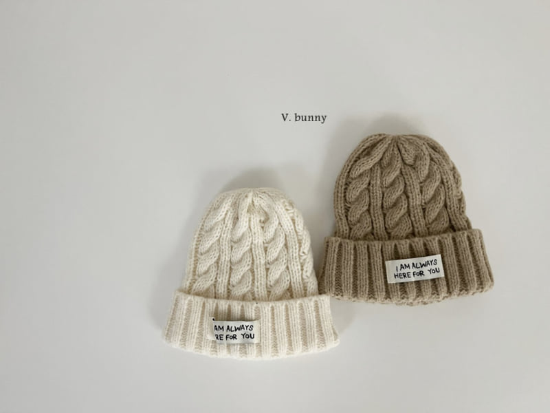 V Bunny - Korean Children Fashion - #magicofchildhood - Cable Knit Beanie - 3