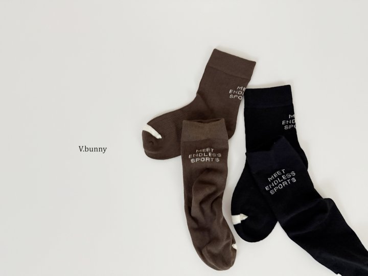 V Bunny - Korean Children Fashion - #littlefashionista - Meat Socks Set - 4