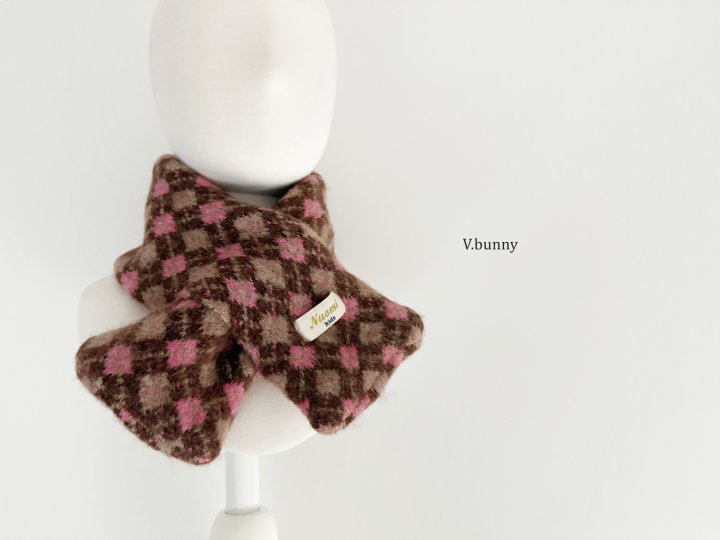V Bunny - Korean Children Fashion - #magicofchildhood - Argyle Muffler - 10