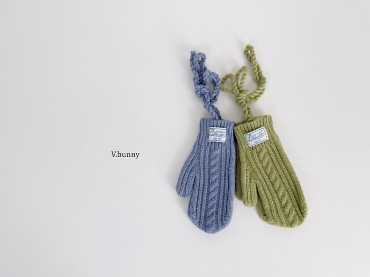 V Bunny - Korean Children Fashion - #magicofchildhood - Rope Mittens - 7
