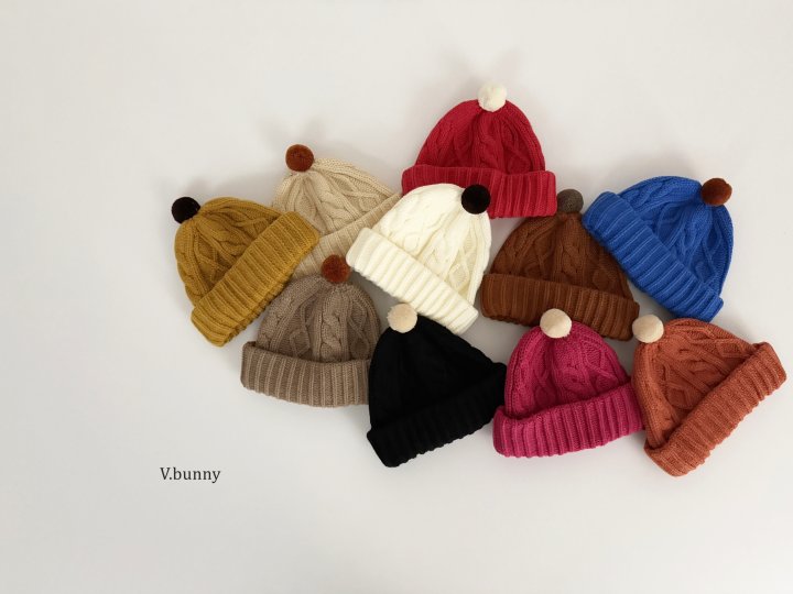 V Bunny - Korean Children Fashion - #magicofchildhood - Pom Pom Beanie - 2