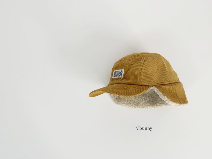 V Bunny - Korean Children Fashion - #magicofchildhood - Corduroy Earflap Cap - 11