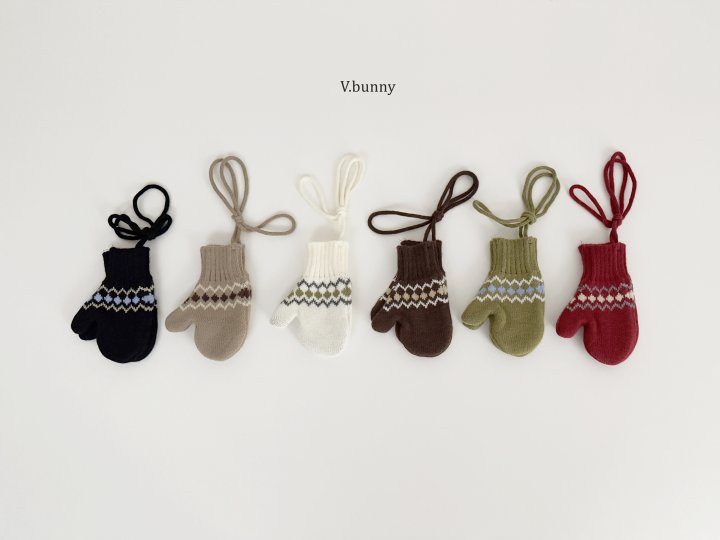 V Bunny - Korean Children Fashion - #magicofchildhood - Stripe Pattern Gloves