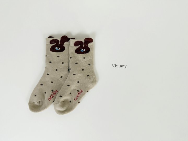V Bunny - Korean Children Fashion - #minifashionista - Star Bunny Socks Set - 8