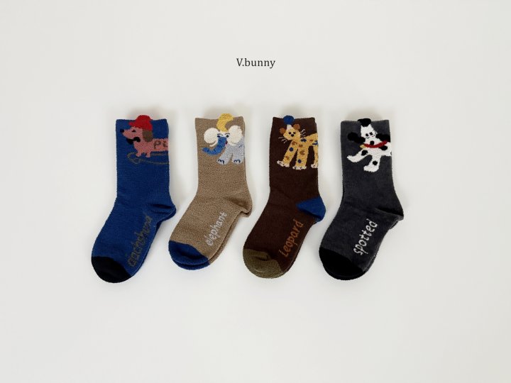 V Bunny - Korean Children Fashion - #minifashionista - Coach Socks Set