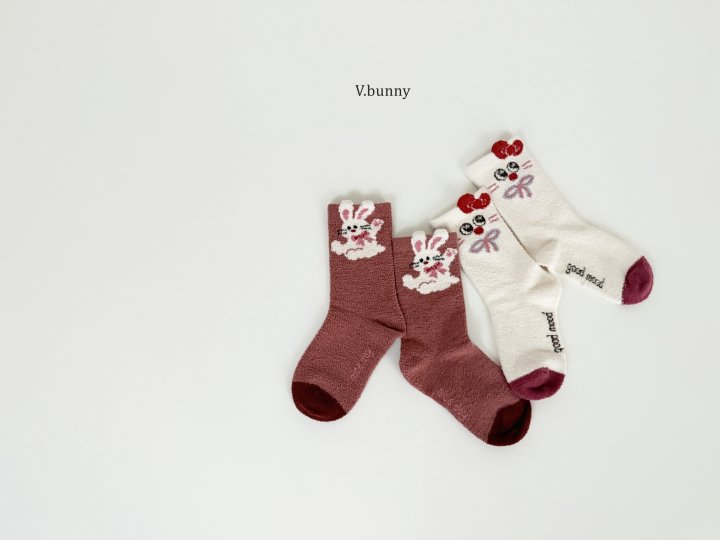 V Bunny - Korean Children Fashion - #minifashionista - Bunny Socks Set - 9