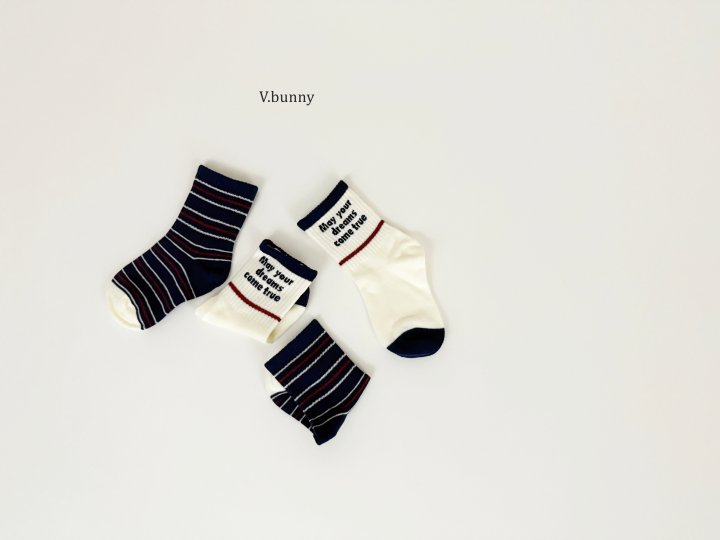 V Bunny - Korean Children Fashion - #minifashionista - Mei Mei Socks Set - 9