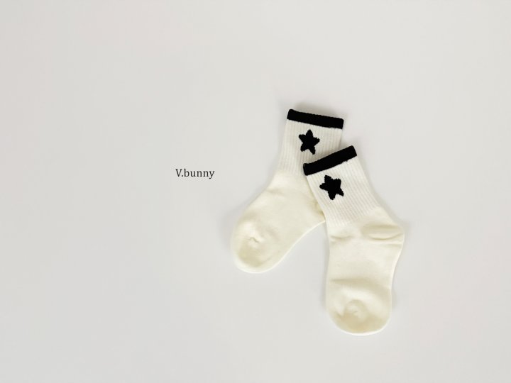 V Bunny - Korean Children Fashion - #minifashionista - Two Star Socks Set - 6