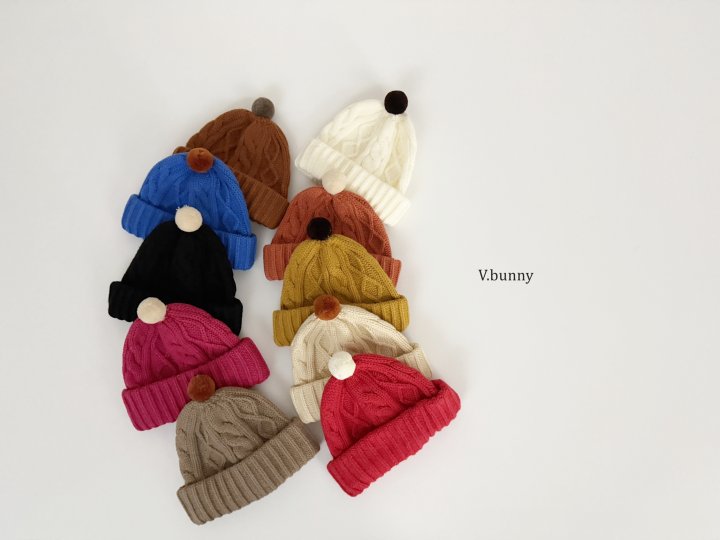 V Bunny - Korean Children Fashion - #minifashionista - Pom Pom Beanie - 3
