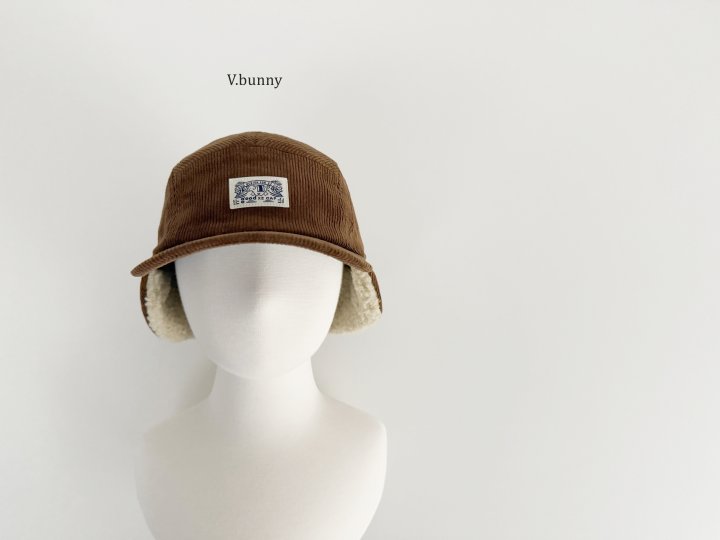 V Bunny - Korean Children Fashion - #minifashionista - Corduroy Earflap Cap - 12