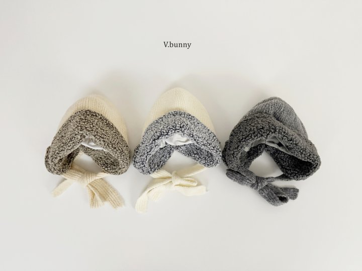 V Bunny - Korean Children Fashion - #minifashionista - Knit Fleece Hat - 5