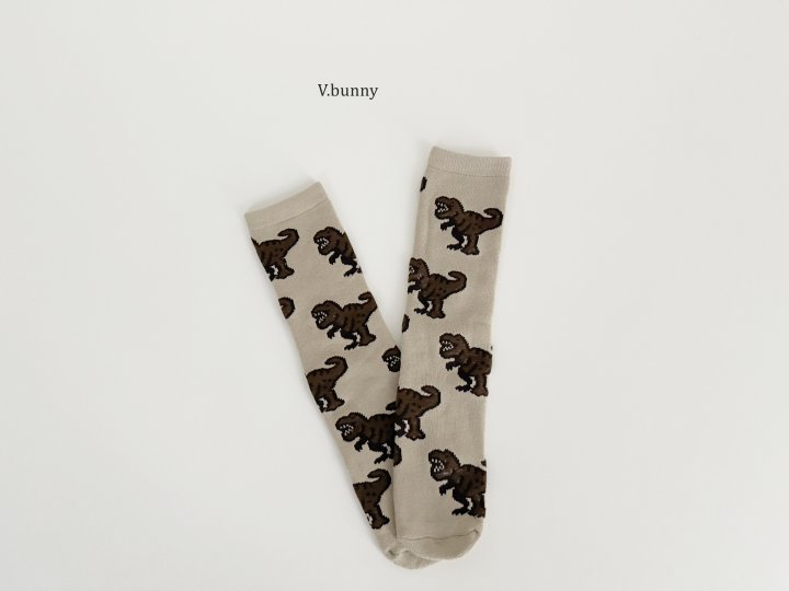 V Bunny - Korean Children Fashion - #minifashionista - Dino Socks Set - 10