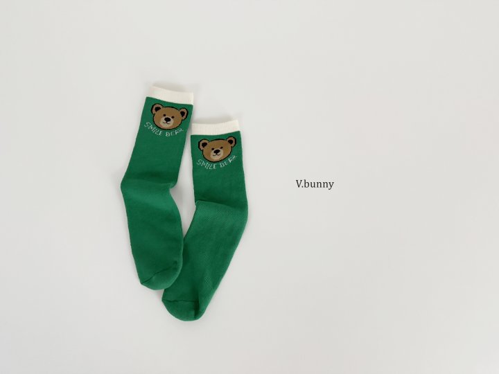 V Bunny - Korean Children Fashion - #minifashionista - Smile Bear Socks Set - 9