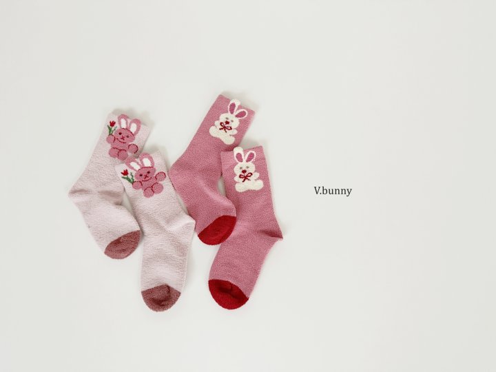 V Bunny - Korean Children Fashion - #prettylittlegirls - Bunny Socks Set - 10