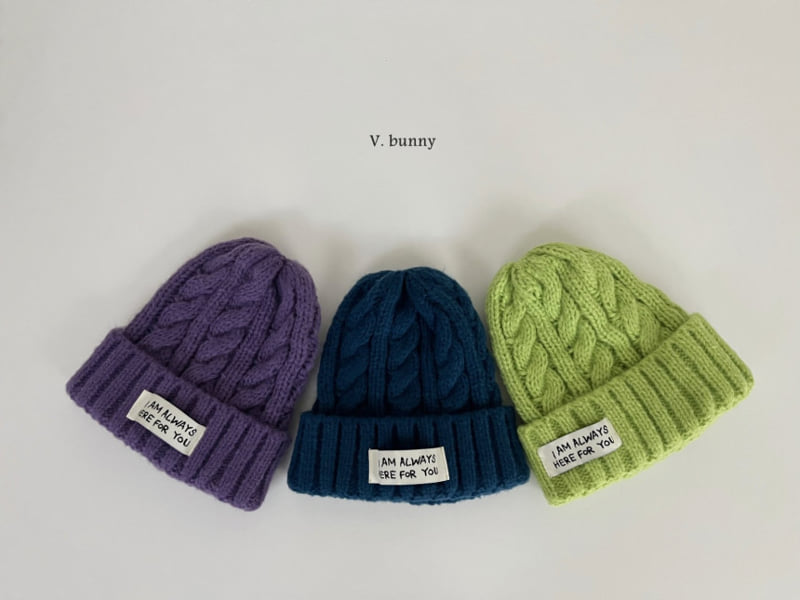 V Bunny - Korean Children Fashion - #prettylittlegirls - Cable Knit Beanie - 5