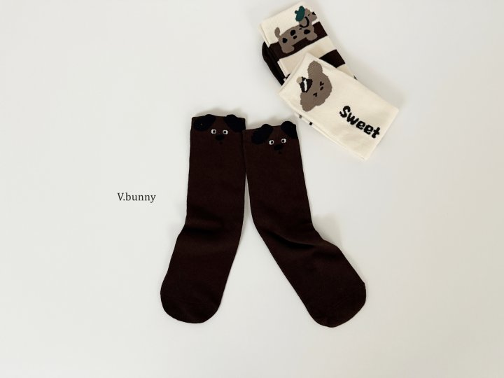 V Bunny - Korean Children Fashion - #stylishchildhood - Dormi Socks Set - 6
