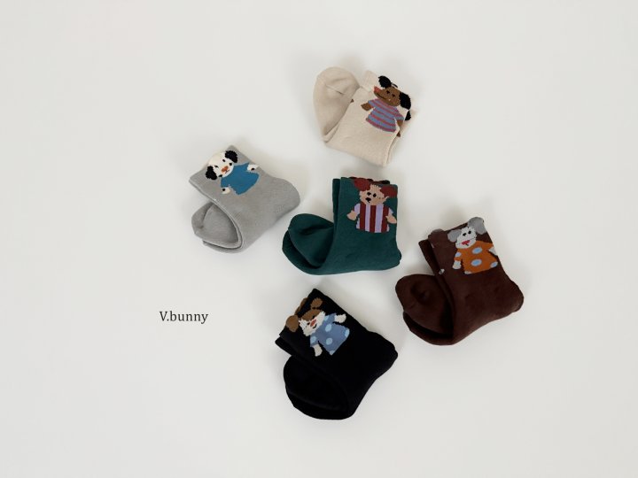 V Bunny - Korean Children Fashion - #stylishchildhood - Pados Socks Set - 3