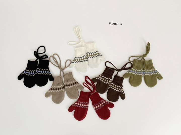 V Bunny - Korean Children Fashion - #stylishchildhood - Stripe Pattern Gloves - 6
