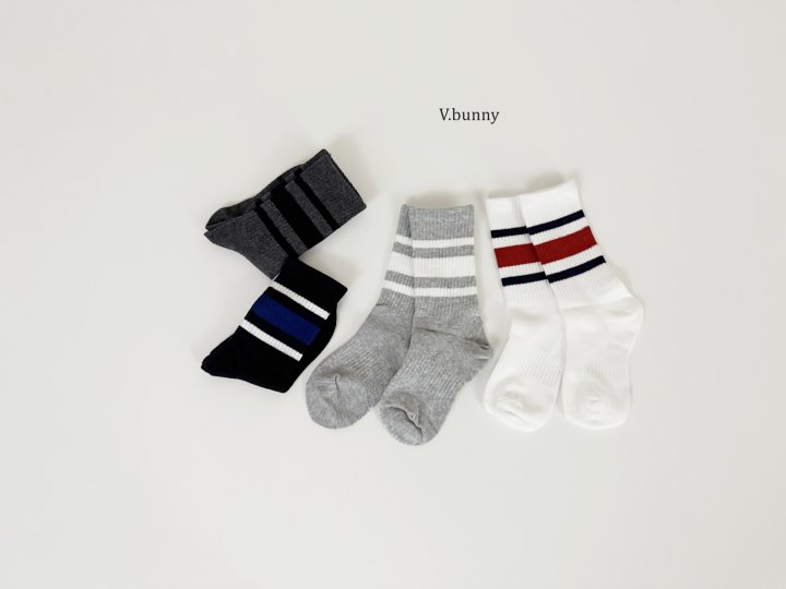 V Bunny - Korean Children Fashion - #todddlerfashion - James Socks Set - 6