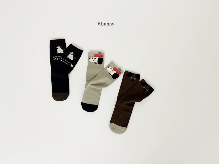 V Bunny - Korean Children Fashion - #todddlerfashion - Apple Cap Socks Set - 2