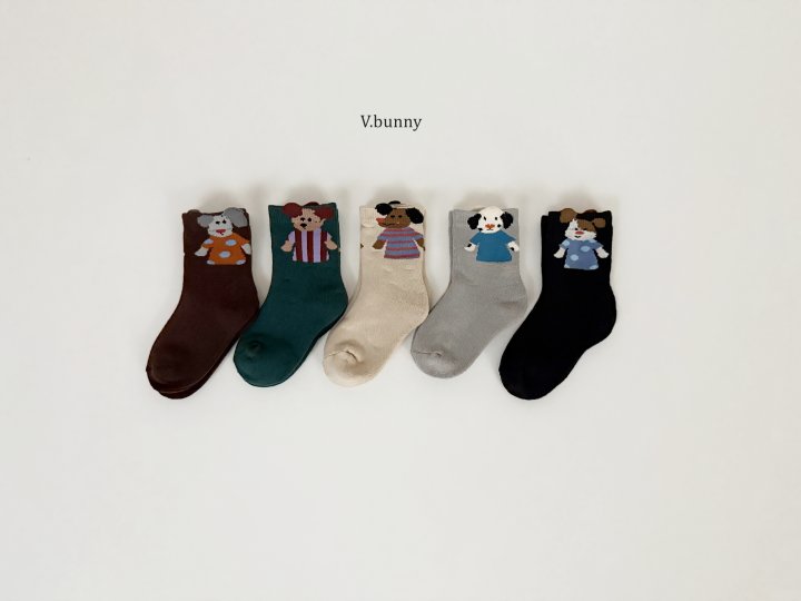 V Bunny - Korean Children Fashion - #todddlerfashion - Pados Socks Set