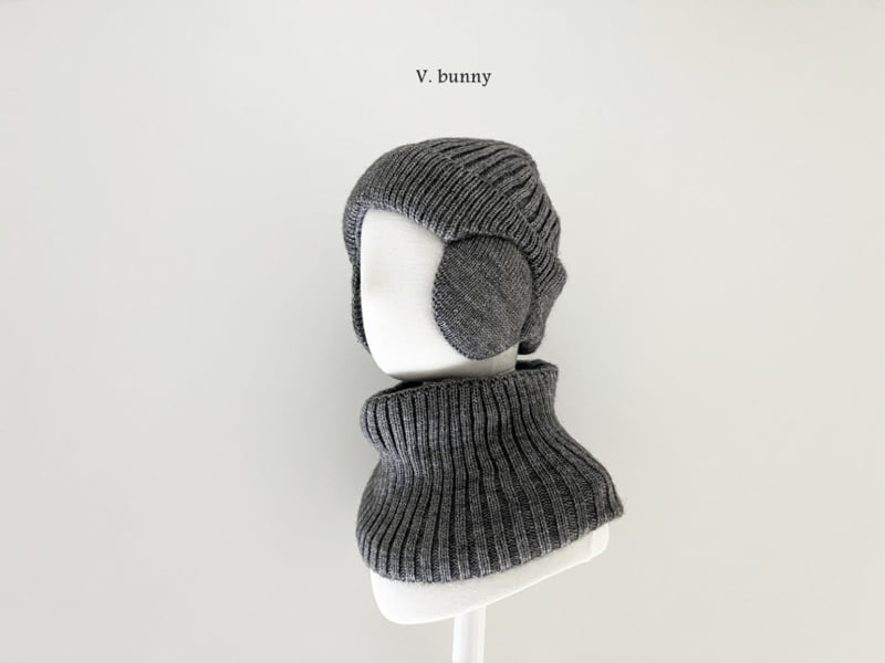 V Bunny - Korean Children Fashion - #todddlerfashion - Warmer Beanie Set - 7