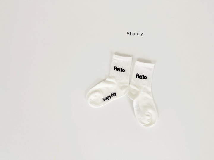 V Bunny - Korean Children Fashion - #todddlerfashion - It's Okay Socks Set - 9